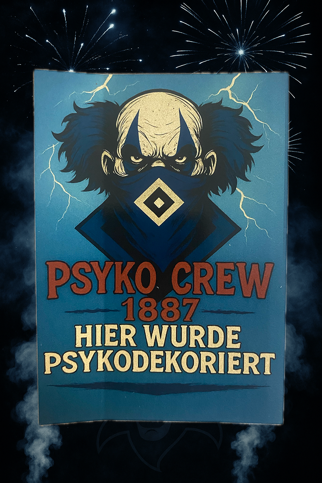 🔥 PSYKO CREW 1887 – Aufkleber „Psykodekoriert“