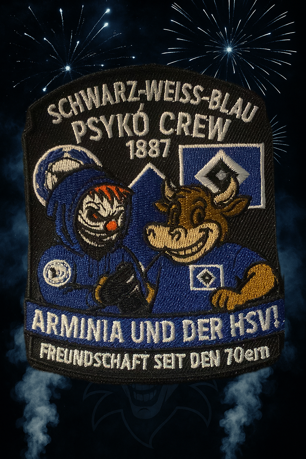 🤝 FREUNDSCHAFT – SEIT DEN 70ERN | PSYKO CREW 1887 AUFNÄHER