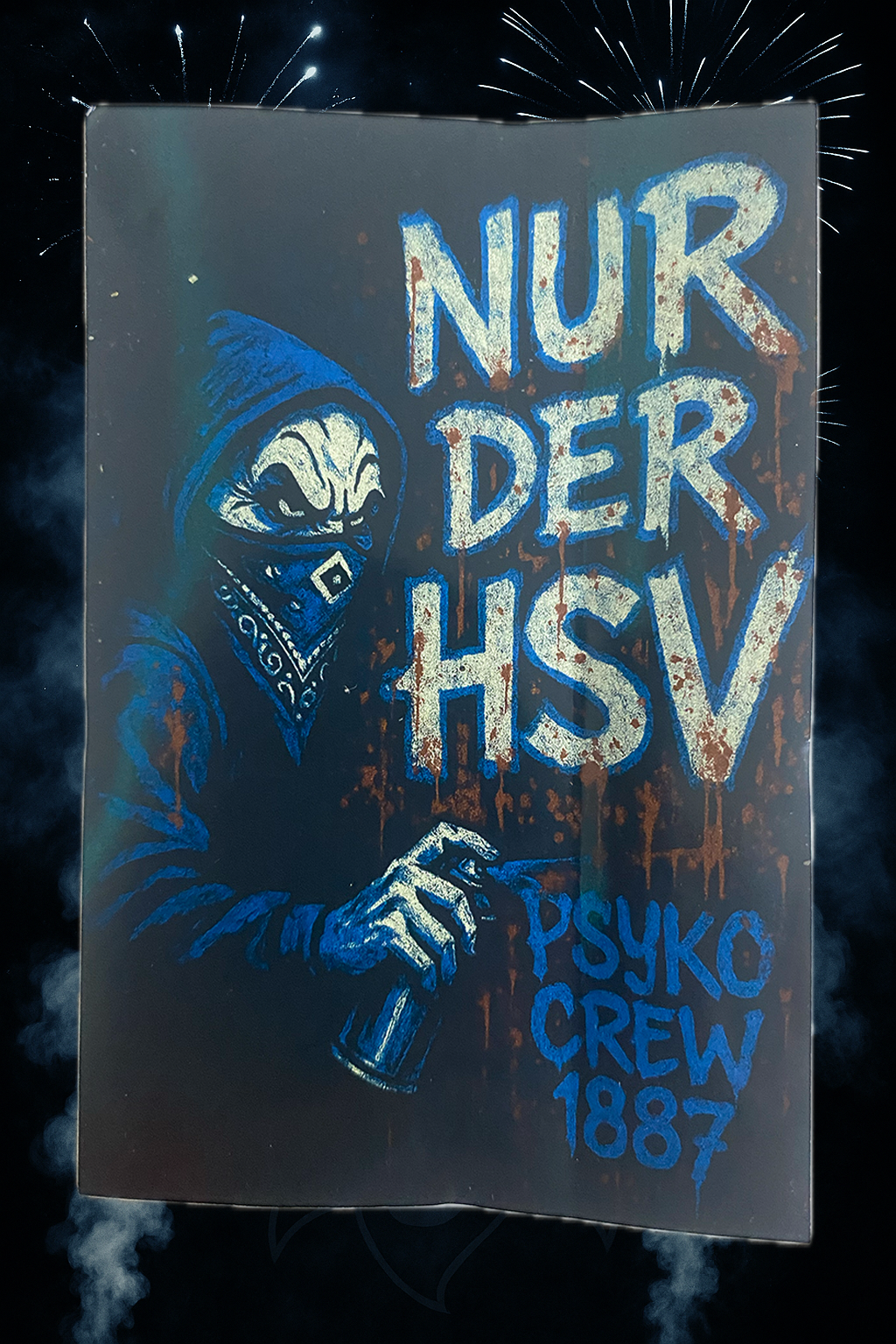 🔷 NUR DER HSV – PSYKO CREW 1887 AUFKLEBER